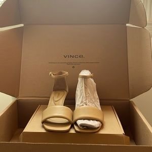 Vince Pepa Leather Heeled Sandal